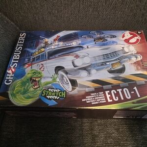 Ecto-1 Toy Car with White and Red Details